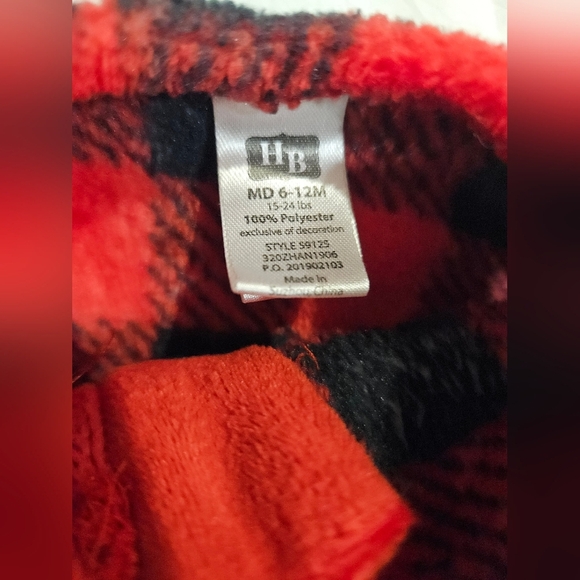 HB Hudson Plaid Sleep Sack SZ 6-12 months - Picture 4 of 4
